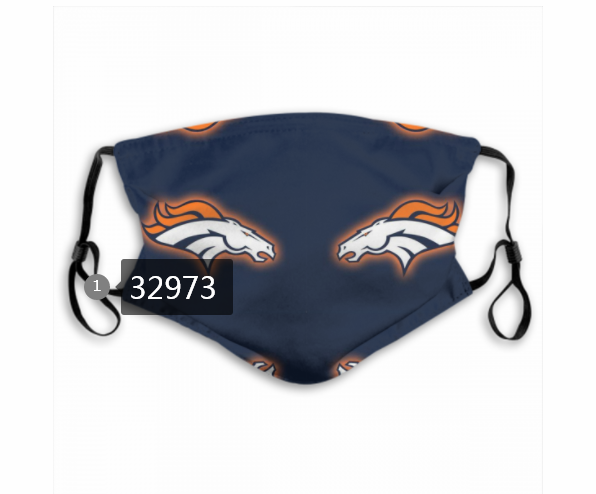 New 2021 NFL Denver Broncos 133 Dust mask with filter